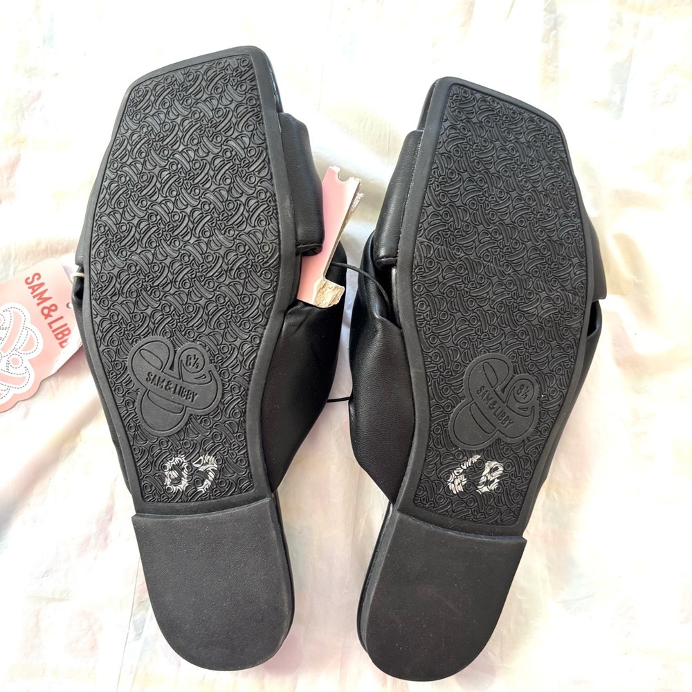 NWT Sam & Libby Black Sandals Slip On SZ 8.5 - Picture 9 of 11